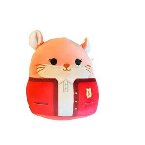 NWT Erica the Chinchilla Squishmallow, School Cardigan, 8"